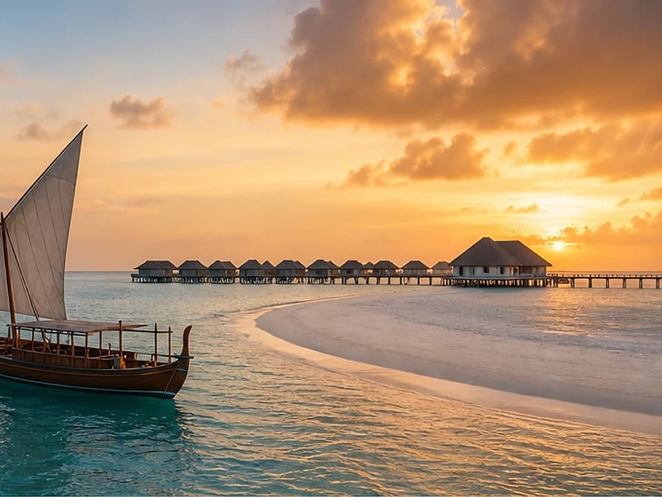A house reef in Maldives
