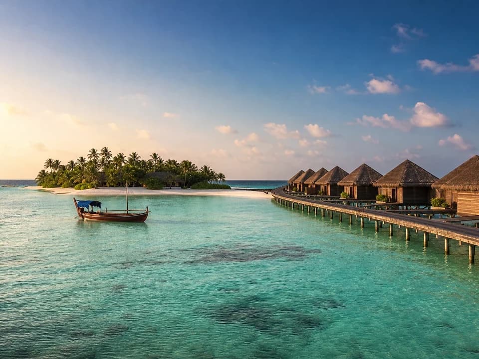 Vaadhoo waters in Maldives